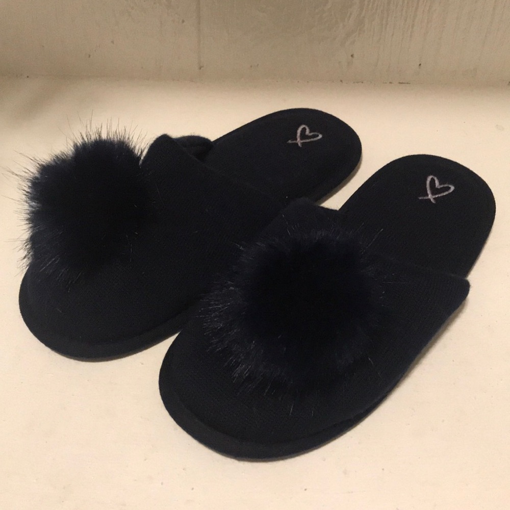 Navy slippers NWOT